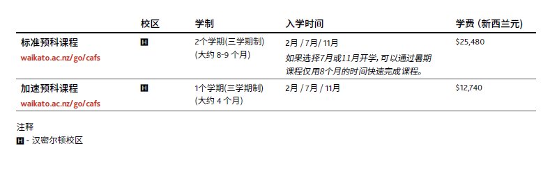 老师，孩子高二，成绩挺好的，想申请新西兰怀卡托大学的预科，请问可以申请4个月的吗？